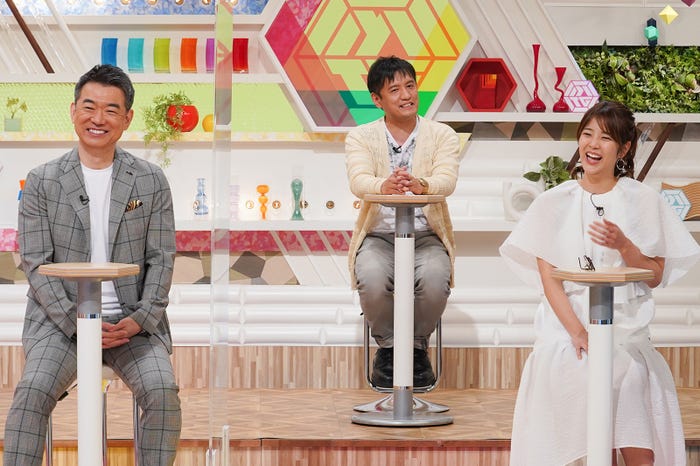 橋下徹、ヤナギブソン、久代萌美アナウンサー(C)読売テレビ