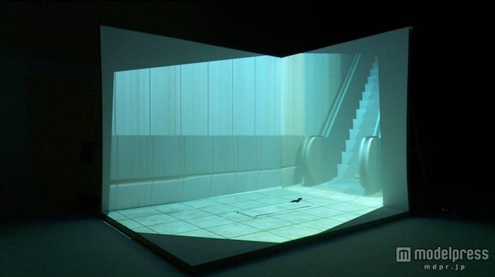 映像と人間のコラボレーションアート(C)日本テレビ