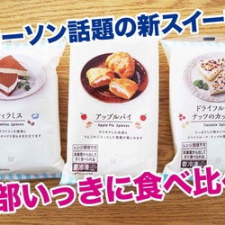 SNSで革命と話題! ローソン・新冷凍スイーツ3商品を食べ比べてみた