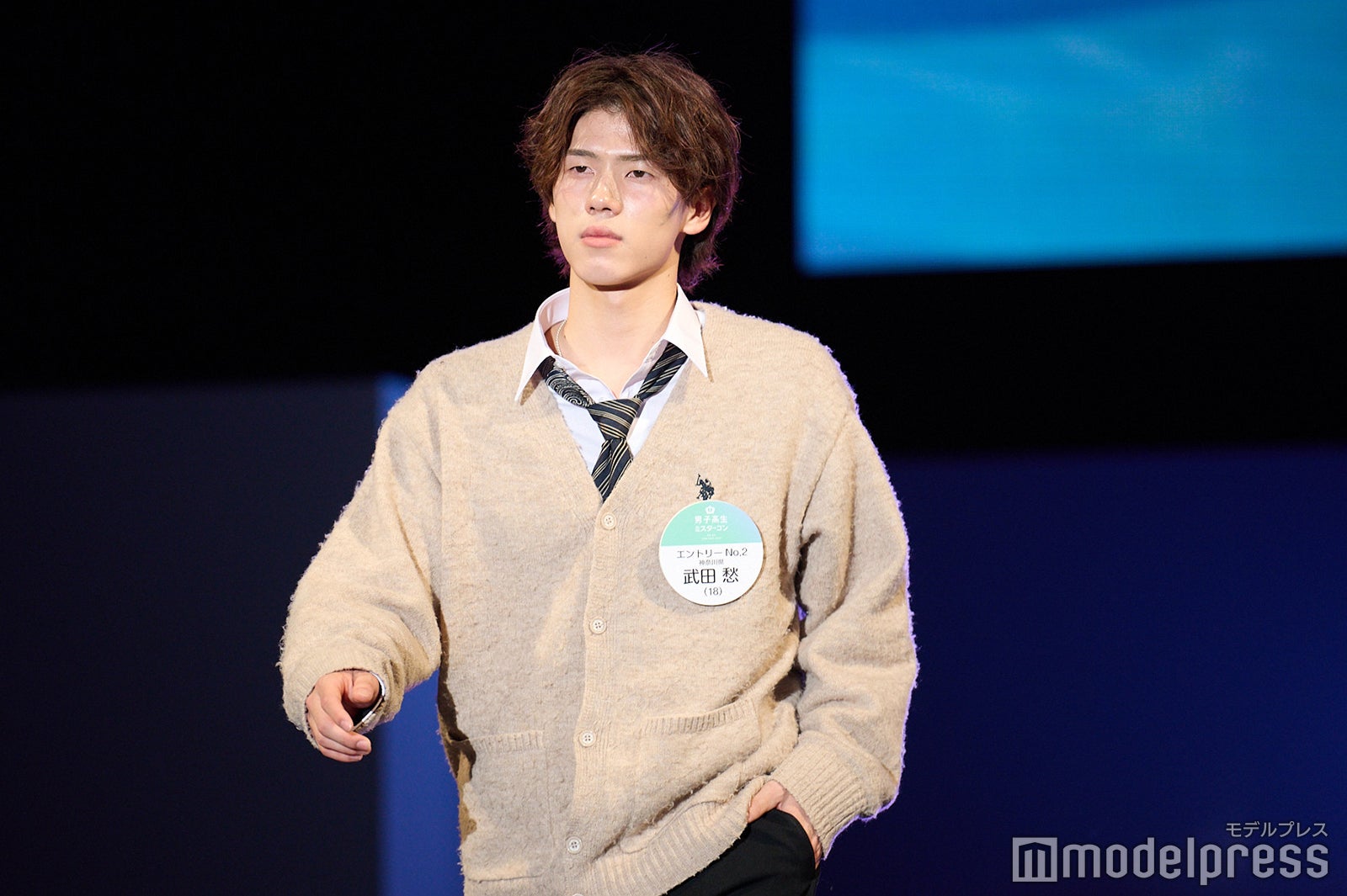 武田愁くん「男子高生ミスターコン2023」ファイナル審査の様子（C）モデルプレス