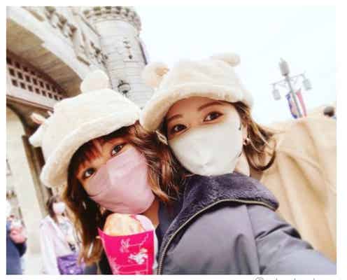 大原櫻子&白石麻衣、お揃い帽子でディズニー満喫 はしゃぐ動画に「楽しそう」「オーラでバレそう」と反響