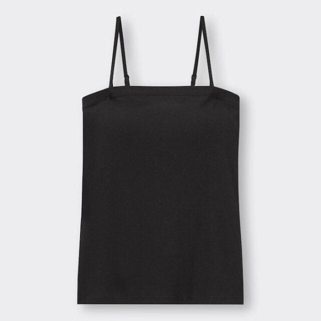 GU　ポロセーター　韓国っぽコーデ　爽やかカジュアル　asuka　イラスト　ブラフィールリブチューブトップ