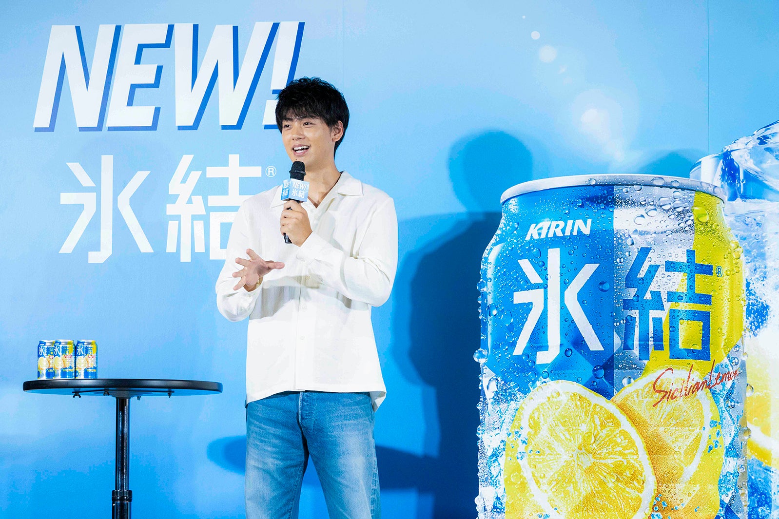 竹内涼真／新CM発表会より（提供写真）