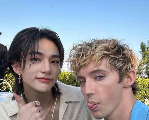 Stray Kidsヒョンジン、カンヌで“思い出の歌手”と対面 英語でのキュートなやり取りも話題