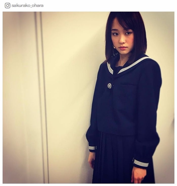 大原櫻子 念願 のセーラー服で女子高生に 反則 クラスにいたら恋する の声 モデルプレス