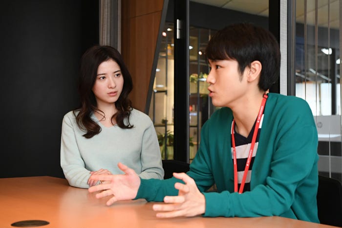 吉高由里子、泉澤祐希/「わたし、定時で帰ります。」より(C)TBS