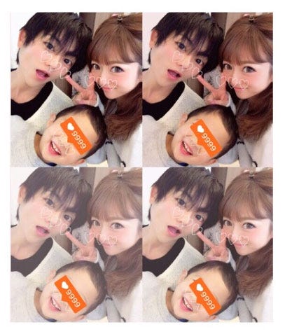 杉浦太陽、辻希美、次男・昊空くん/辻希美オフィシャルブログ(Ameba)より