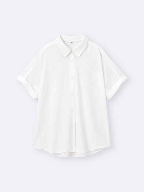 2025gu夏女性ドレープシャツ