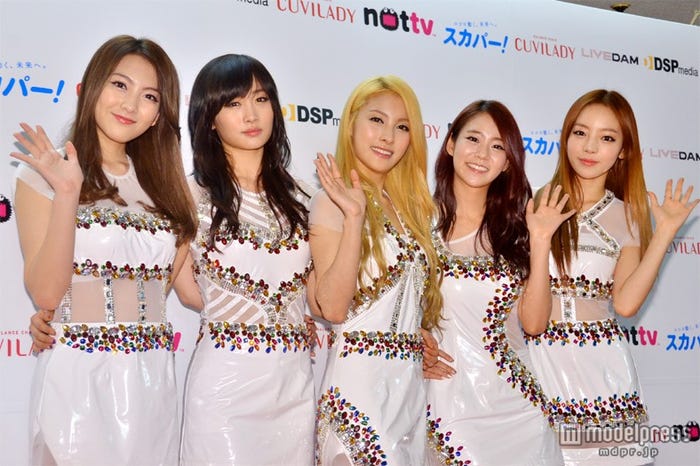 KARA(左から:ジヨン、ニコル、ギュリ、スンヨン、ハラ)