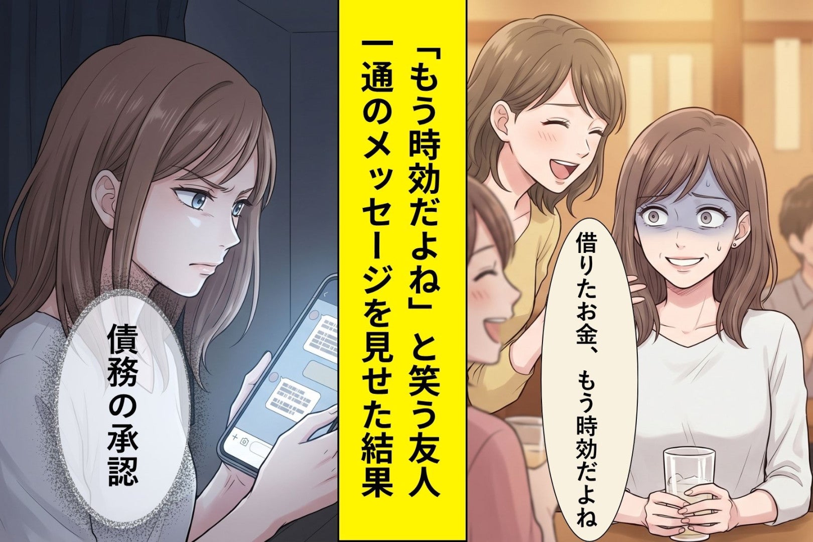 「借りたお金、もう時効だよね」と笑う友人→私が見せた一通のメッセージで顔色が変わった話