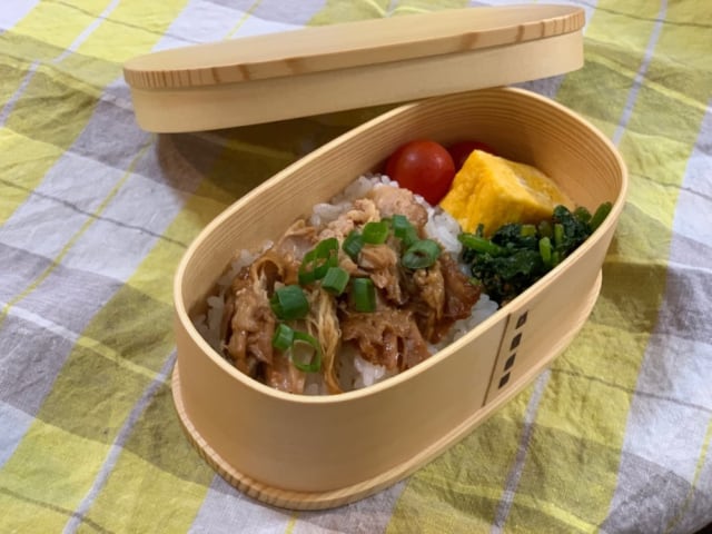 業務スーパー　チキンの照りっと煮　お弁当アレンジ