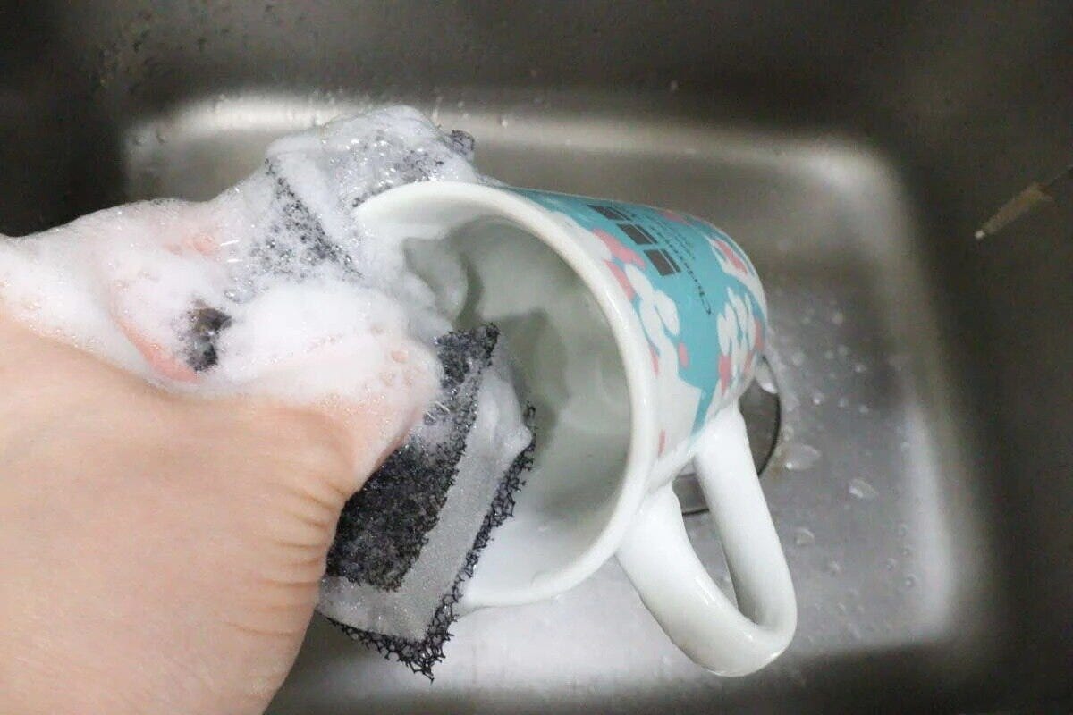 ダイソー　オールウレタン3層スポンジ　使用例