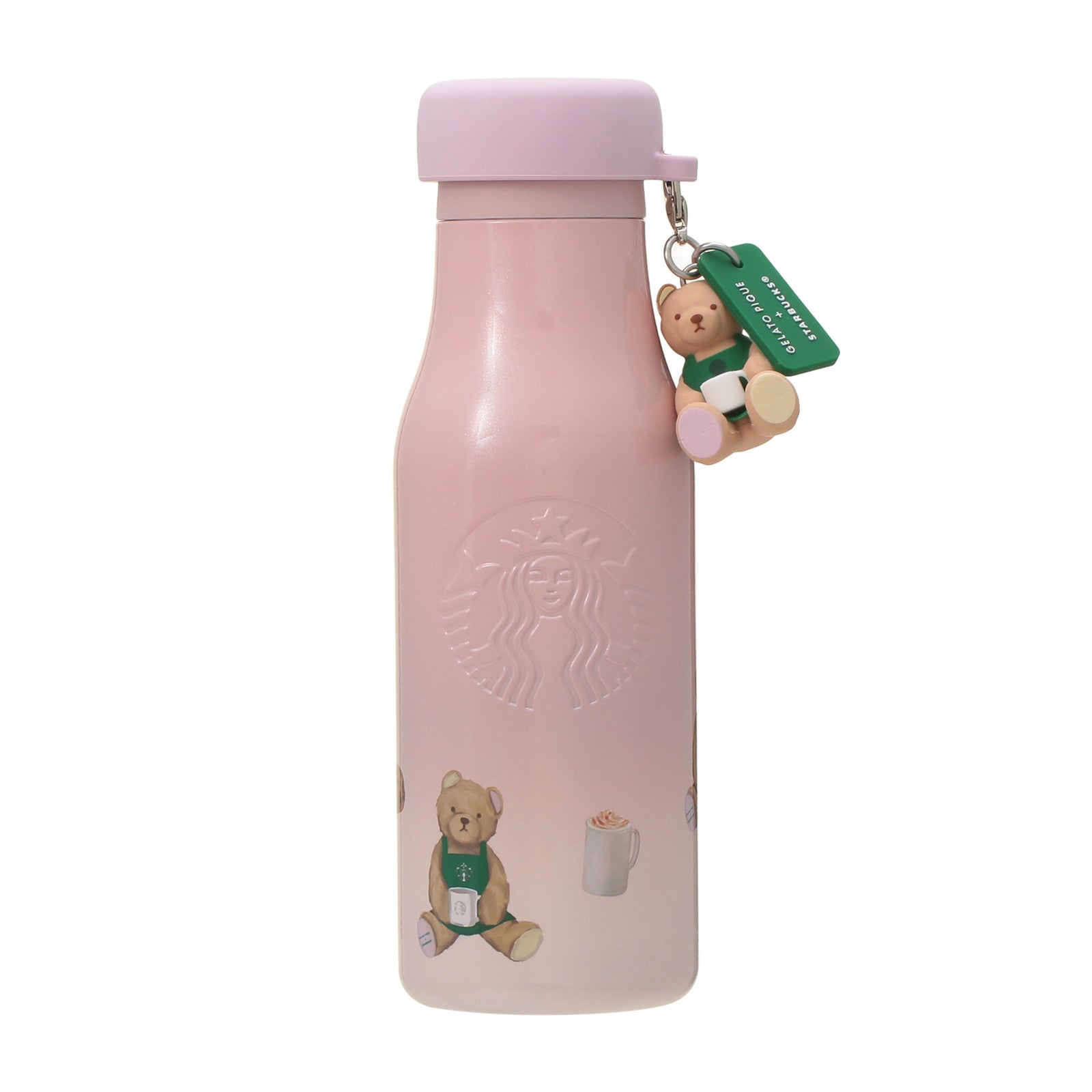 スタバ　ジェラートピケ　コラボ　ポーチ gelato pique ベアプリントボーダーポーチ ミントグリーン