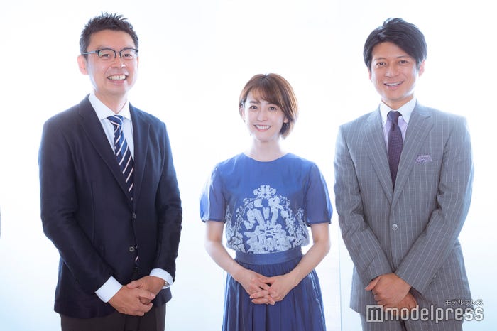 森昭一郎アナウンサー、宮司愛海アナウンサー、倉田大誠アナウンサー (C)モデルプレス