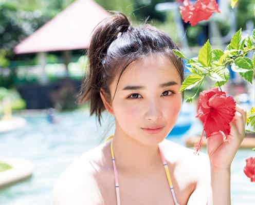 劇団4ドル50セント・安倍乙、ふわり美バスト際立つビキニで魅了