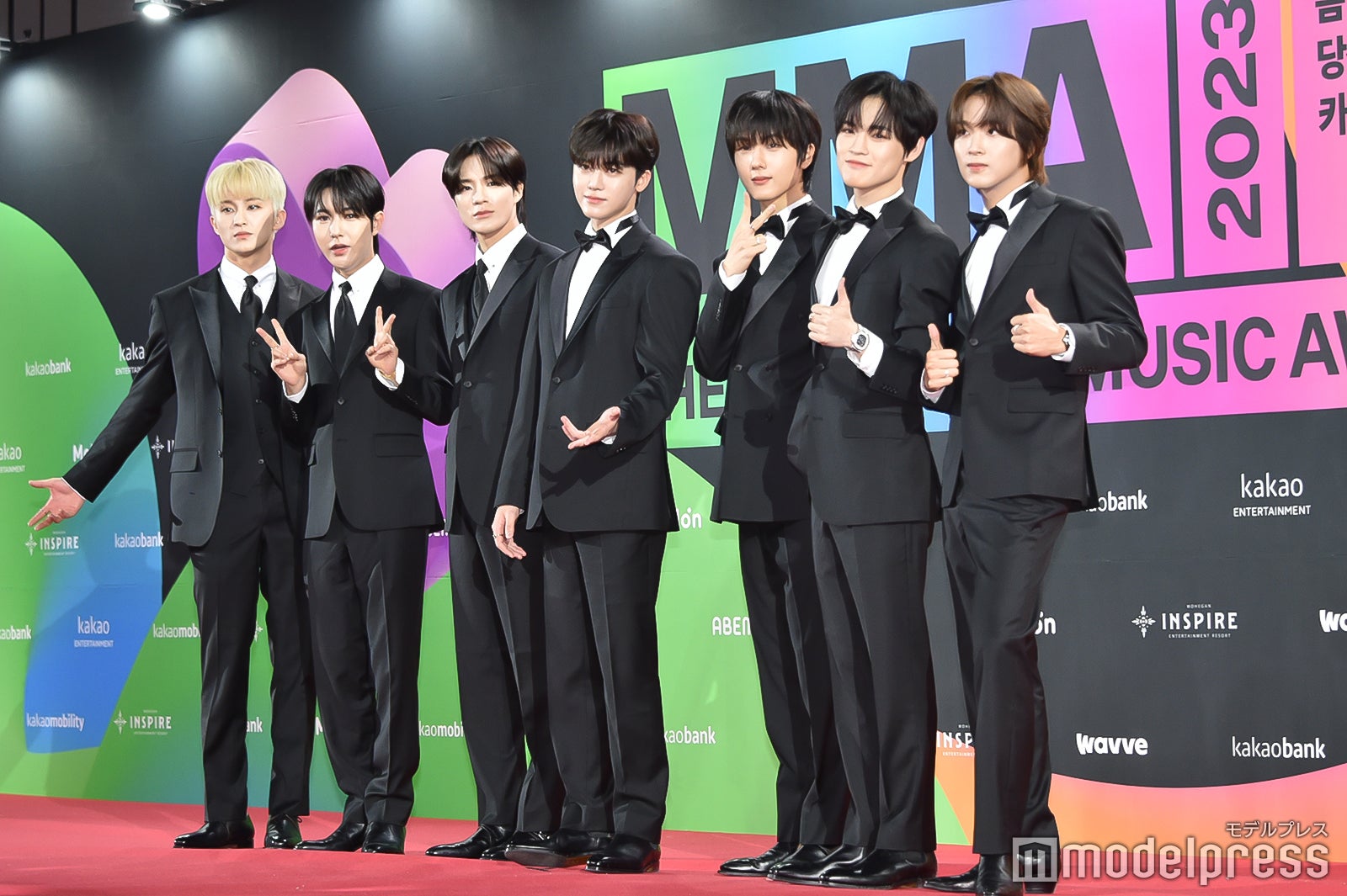 NCT DREAM（左から）マーク、ロンジュン、ジェノ、ジェミン、チソン、チョンロ、ヘチャン（C）モデルプレス