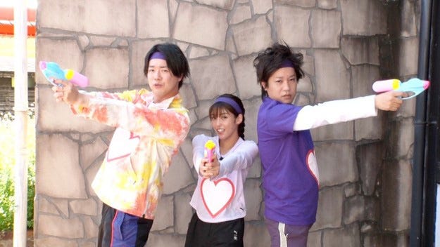 岡副麻希、ぺこぱ(シュウペイ、松陰寺太勇)(C)日本テレビ