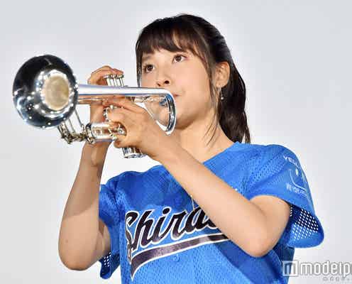 土屋太鳳、トランペット初生披露 竹内涼真と「一心不乱」で“ラスト”飾る