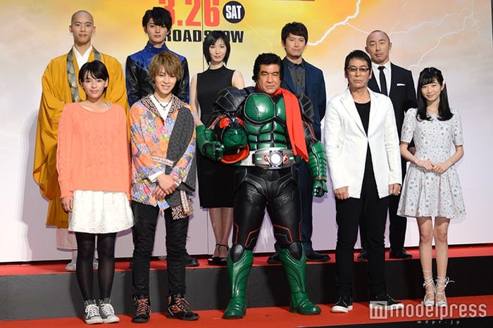 (下段左から)大沢ひかる、西銘駿、藤岡弘、、大杉漣、岡本夏美(上段左から)柳喬之、山本涼介、長澤奈央、阿部力、武田幸三(C)モデルプレス