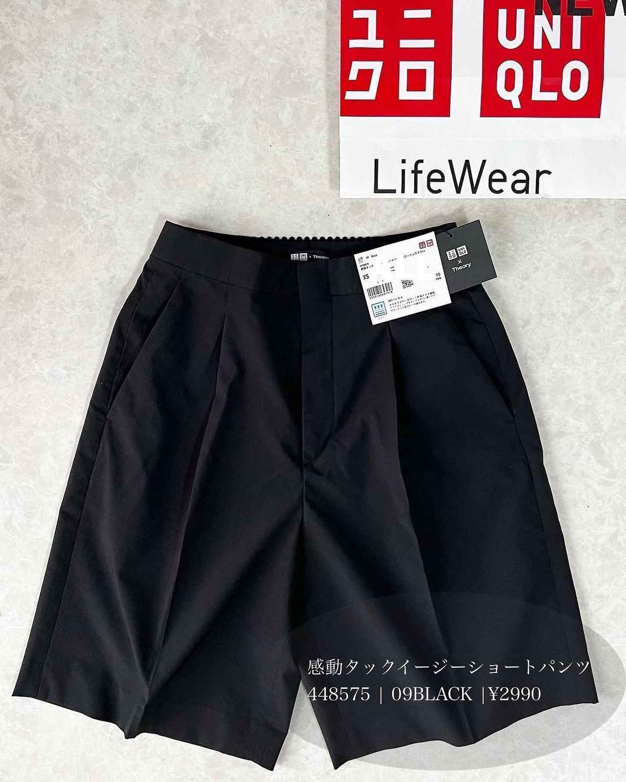 UNIQLO メンズショートパンツ 黒 Lサイズ ユニクロ 専門店 - パンツ