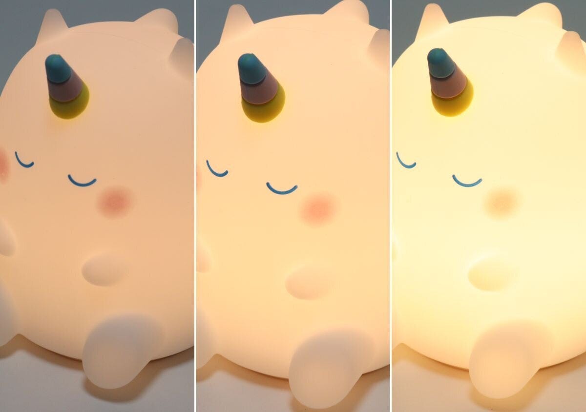 ダイソー　センサーライト（ユニコーン）　点灯　光量　比較