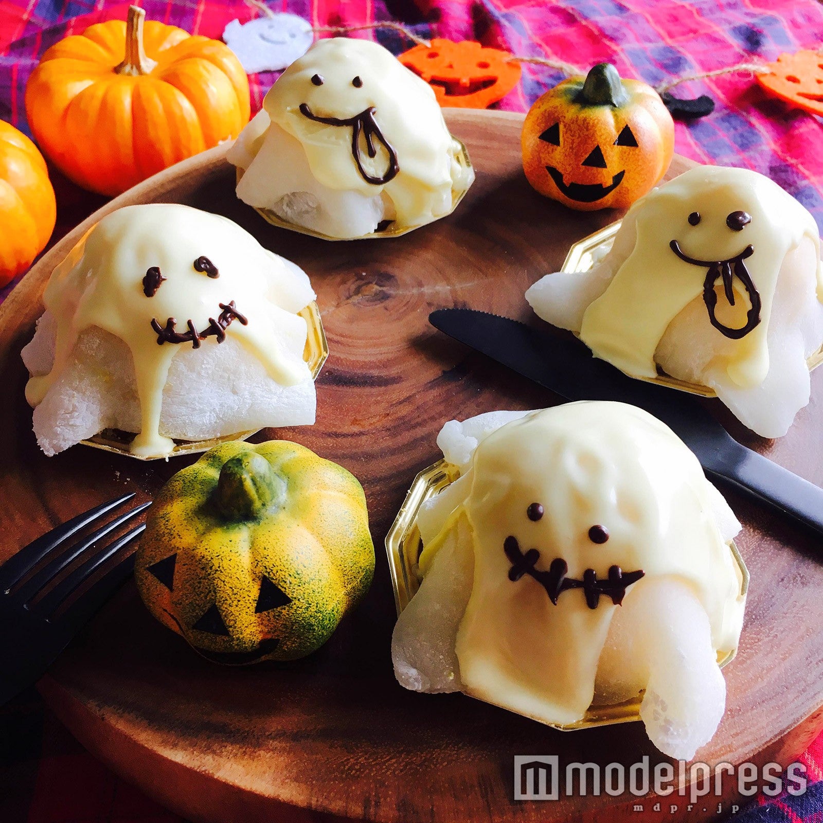 可愛すぎて食べられない「おばけティラミス」／画像提供：柏原歩