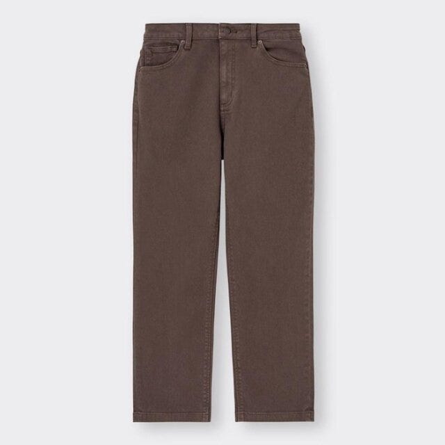 GU　今旬パンツ　値下げ　おトク　ウォッシュドストレートジーンズ