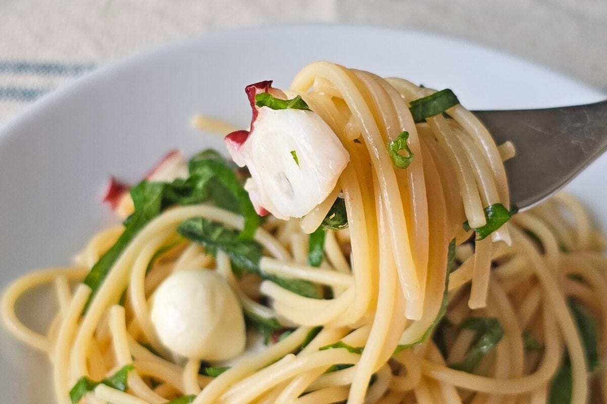 大葉のタコパスタ・実食