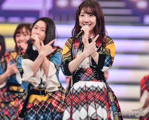AKB48柏木由紀、指原莉乃の衣装で美脚披露「勝手に借りた」<紅白リハ2日目>