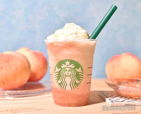 スタバ「ピーチ オン ザ ビーチ フラペチーノ」まるで桃丸ごと!果肉ゴロゴロで夏にぴったり<試飲レポ>