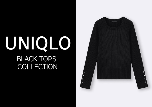 GUの黒トップスでぽっちゃりさんもすっきり着やせ♡着回し優秀！コスパ最強アイテム6連発