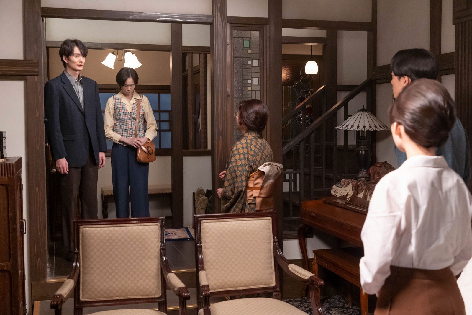 岡田将生、尾碕真花、余貴美子、伊藤沙莉、井上祐貴「虎に翼」第109話（C）NHK