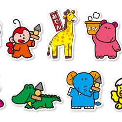 ダイカットステッカー (イラスト):各330円/提供画像