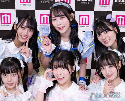 “SNSでバズ”中川心ら所属・あまいものつめあわせ、ミニ丈衣装で美脚&美ウエスト披露 メンバー間のお下がり事情明かす「じゃんけんで争奪戦しています」【STARRZ TOKYO】