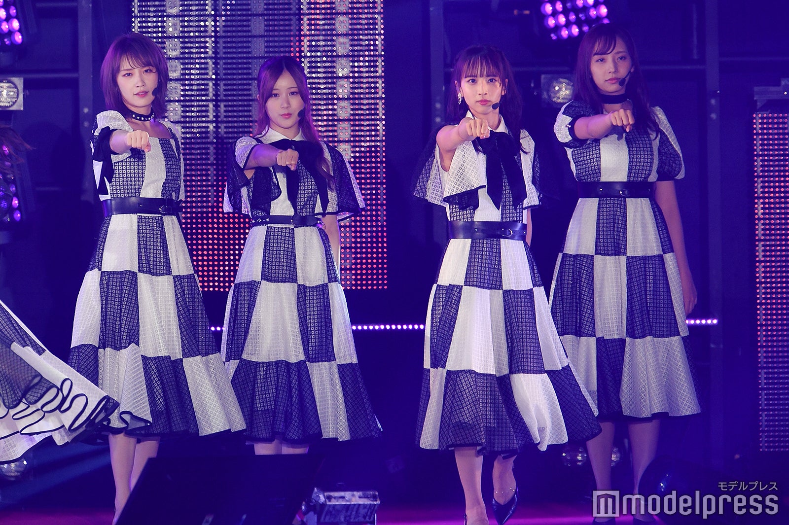 高山一実、星野みなみ、佐藤楓、新内眞衣（C）モデルプレス