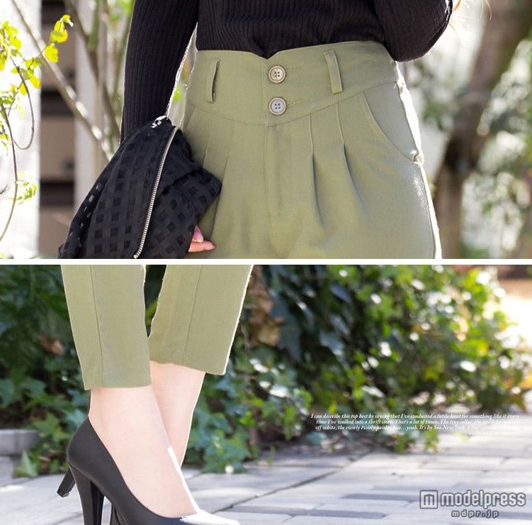 サスペンダー付きカーキパンツ「ReEDIT」2,998円（税込）