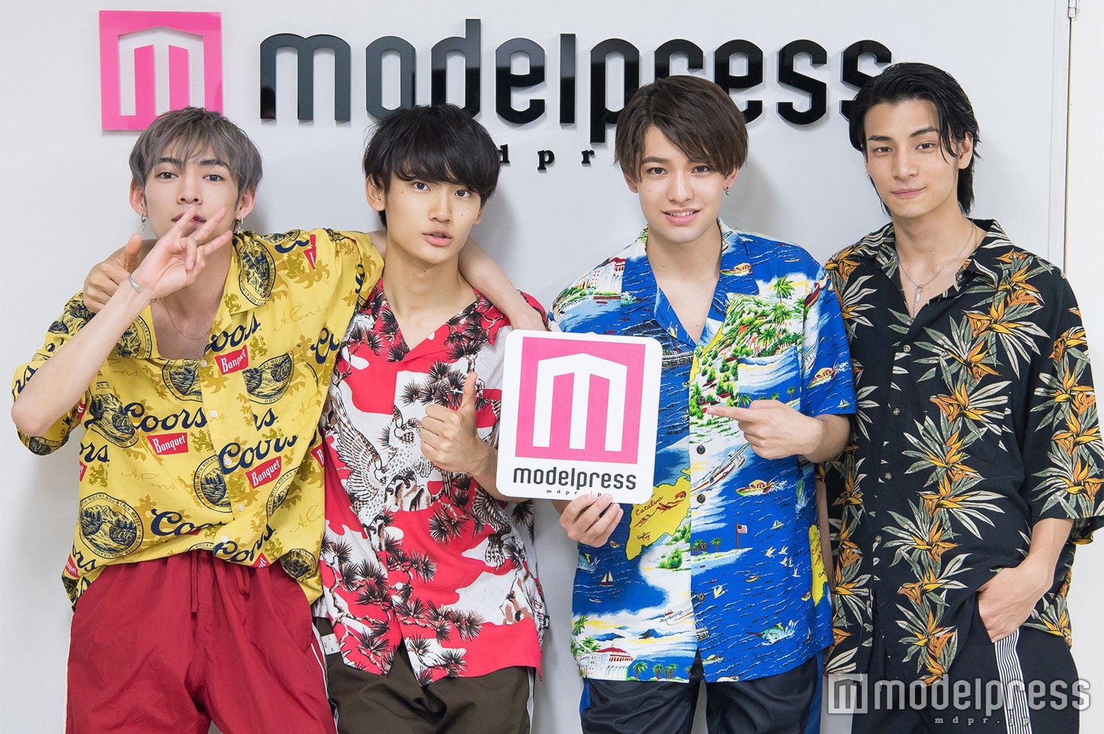 ANTIME（左から）U、Fu、Kauan、AM（C）モデルプレス