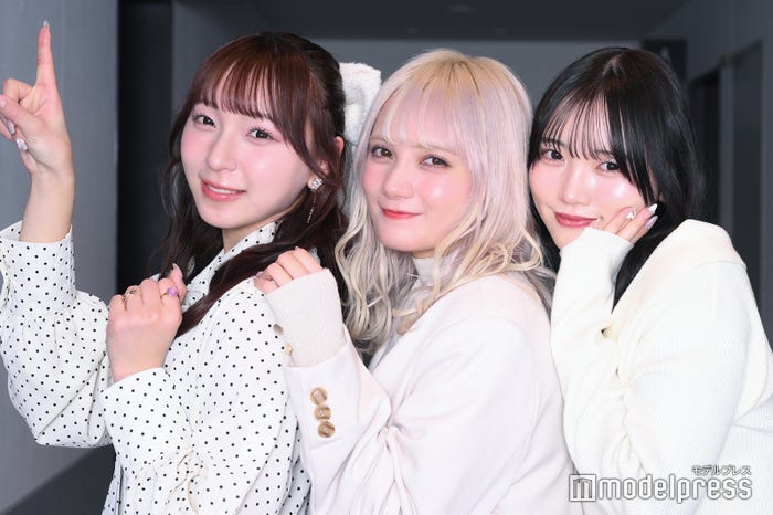 塩川莉世/SWEET STEADY、宮野静/CANDY TUNE、真鍋凪咲/CUTIE STREET(C)モデルプレス