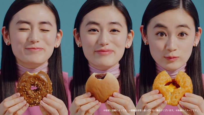 八木莉可子/新TVCM「超も~っちりパン」篇(提供写真)