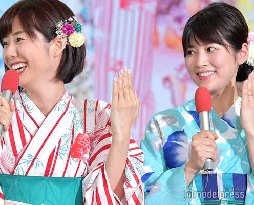 新婚・フジ山崎夕貴アナ&竹内友佳アナ、揃って結婚指輪を披露