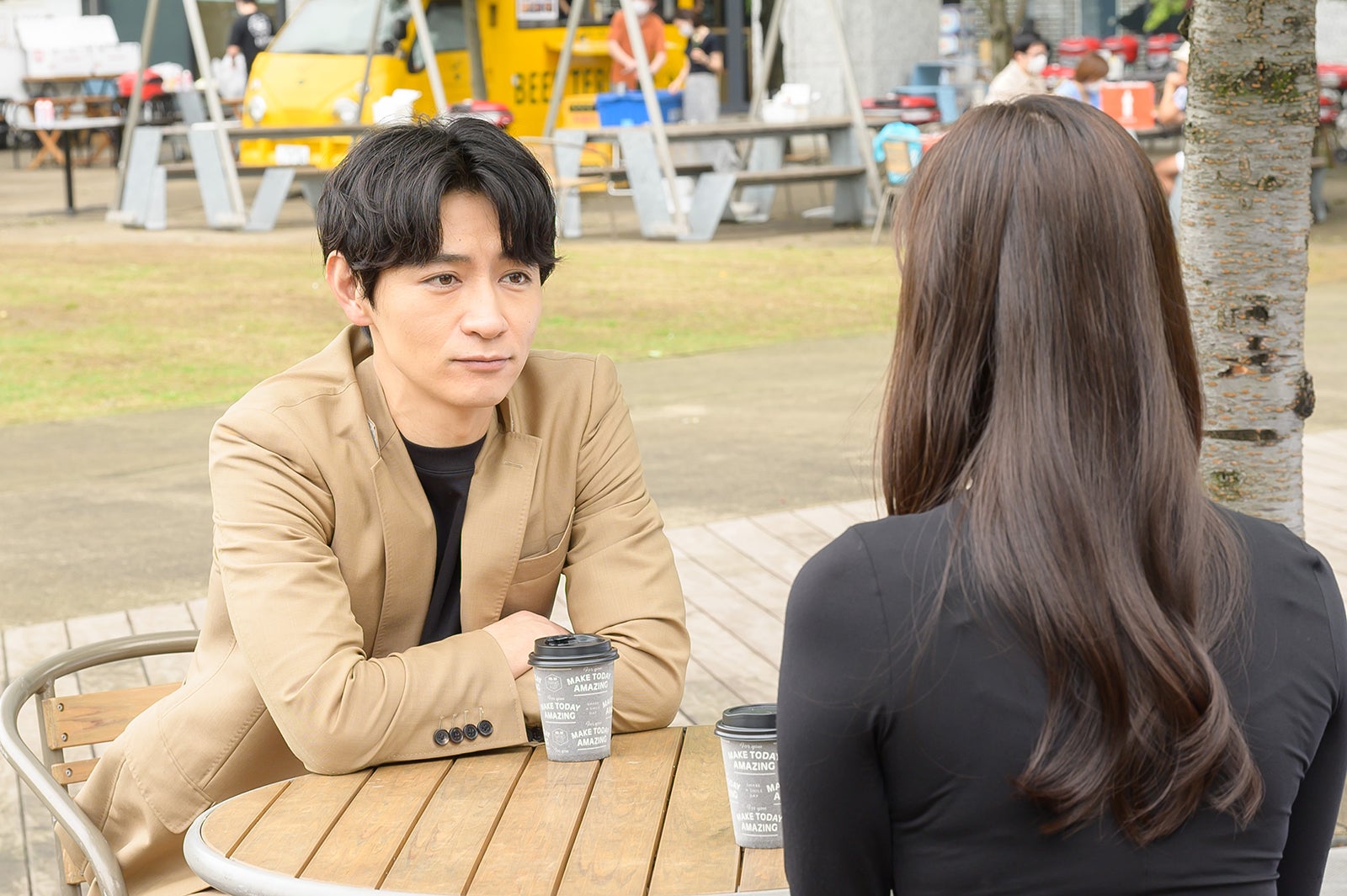 細田善彦、大政絢 （C）「理想ノカレシ」製作委員会