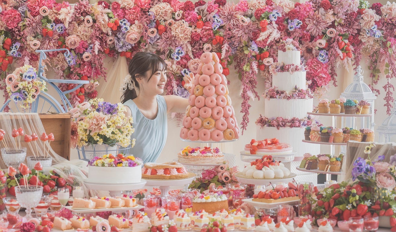 いちごスイーツビュッフェ「ストロベリー・シークレットガーデン スイーツビュッフェ」福岡で開催