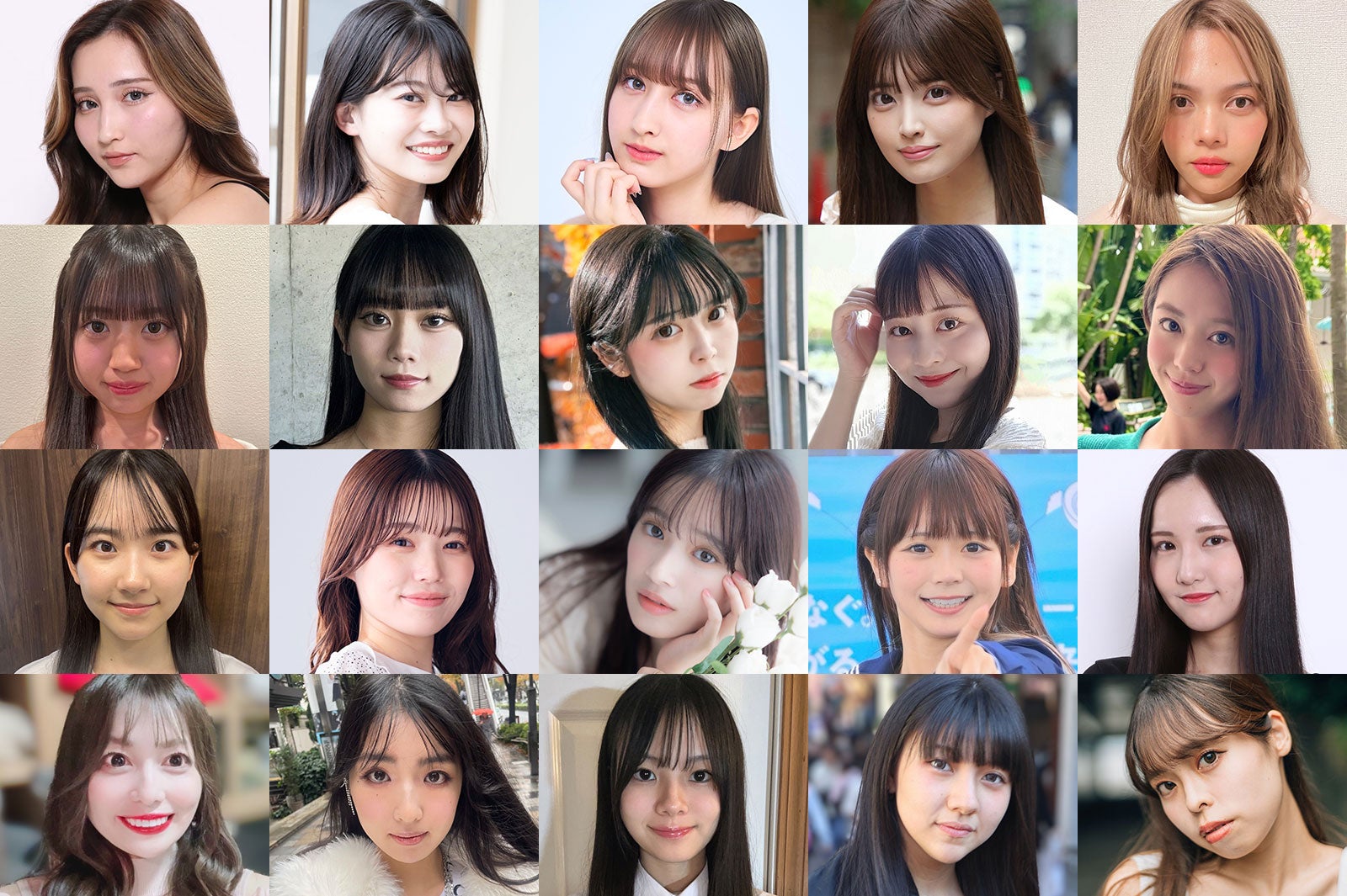 「モデルプレス 読者モデルオーディション 2025」ミス決勝進出者（一部）