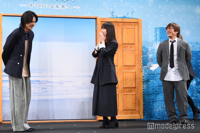 山崎賢人、清原果耶、三木孝浩監督 (C)モデルプレス