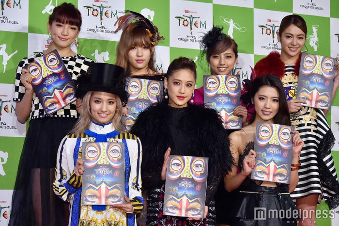 Happiness(前列左から)YURINO、藤井夏恋、川本璃(後列左から)須田アンナ、MIYUU、SAYAKA、楓(C)モデルプレス