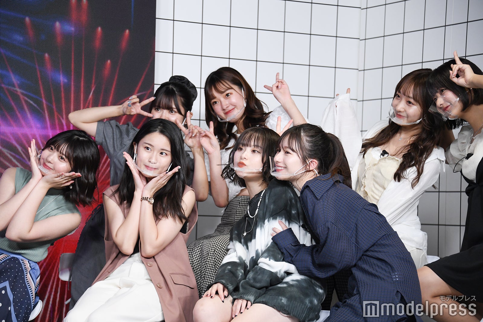 （後列左から）高梨優佳、夢咲ももな、石川翔鈴、横田未来（前列左から）ゆな、もか、さくら、坂本瑞帆 （C）モデルプレス