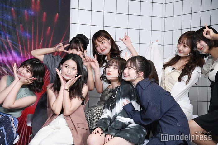 (後列左から)高梨優佳、夢咲ももな、石川翔鈴、横田未来(前列左から)ゆな、もか、さくら、坂本瑞帆 (C)モデルプレス