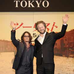 ジョニー・デップ、フロリアン・ヘンケル・フォン・ドナースマルク(『ツーリスト』ジャパンプレミア レッドカーペットイベント