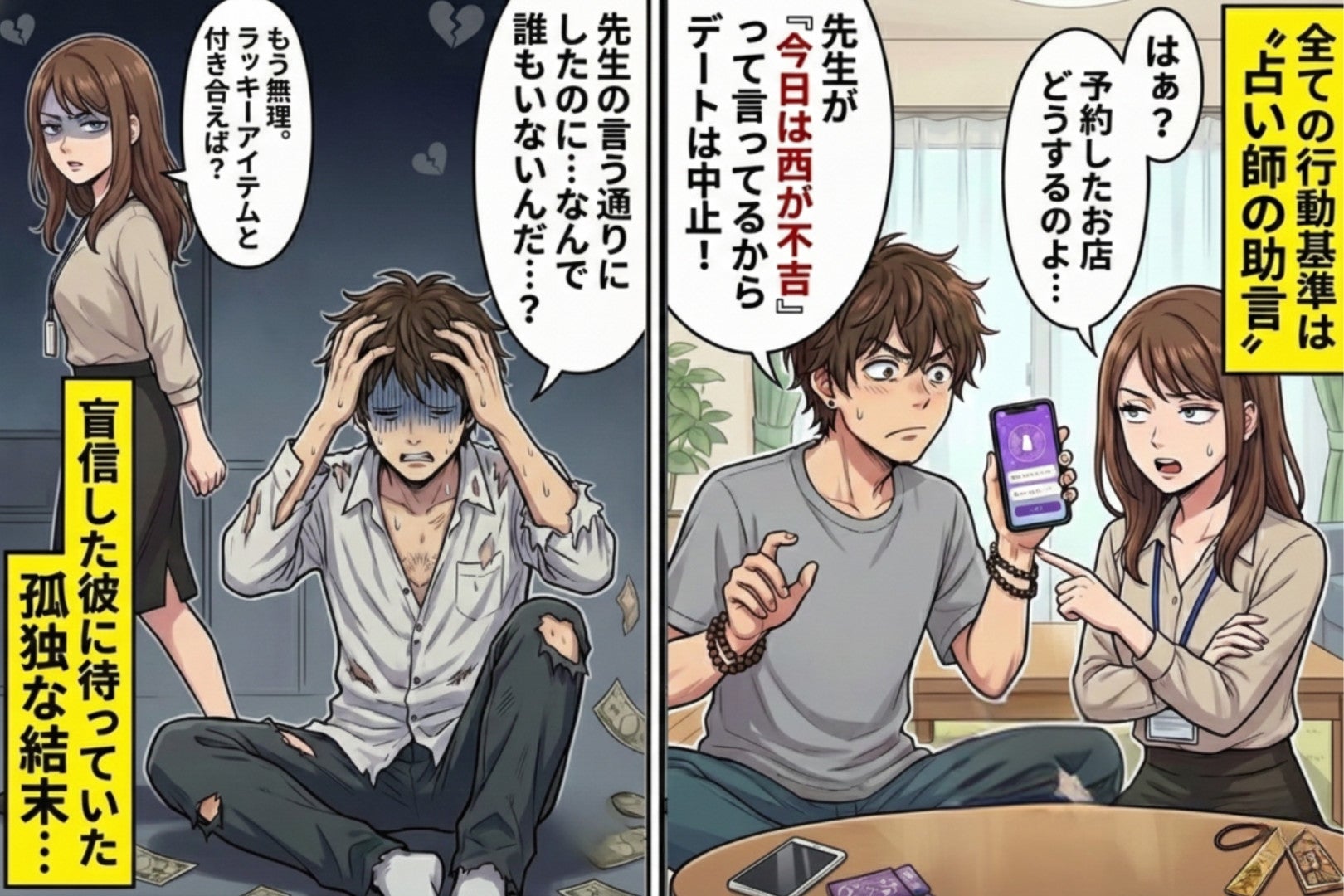 占い師のアドバイス通りに生きた彼氏、気づけば仕事も友人も私も全て失っていた