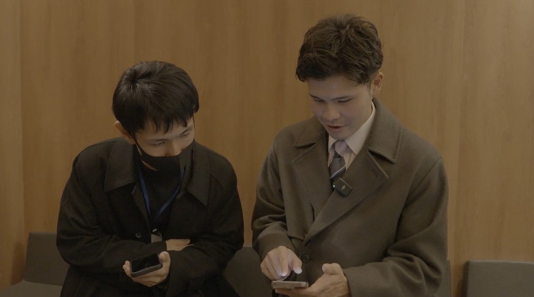 かずひらの仕事の様子（提供動画のキャプチャ）